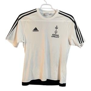 Adidas Climalite United Soccer Jersey White Black John 3:16 Number 7 Mens Large